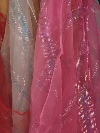 Pañuelos vintage con hilos brillantes