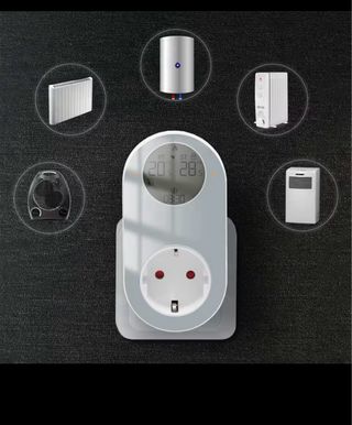 TERMOSTATO ENCHUFABLE DE DOBLE SENSOR WIFI UE