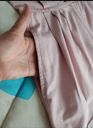 Shorts en rosa con pinzas. Vintage.