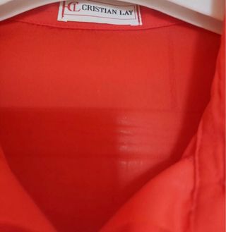 Blusa camisa roja volantes pequeños SA RO