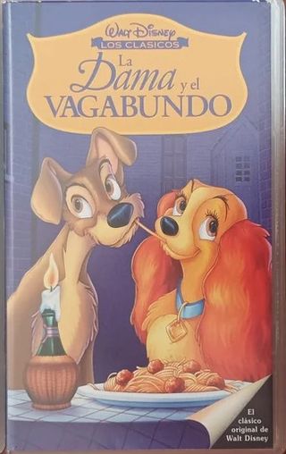 La dama y el vagabundo. Disney. Cinta de video VHS