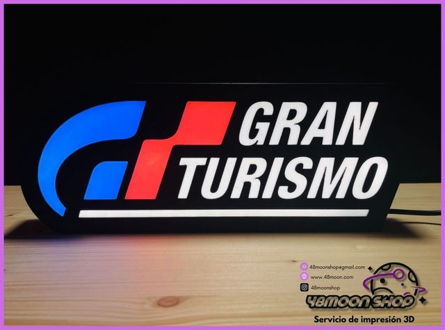 Lightbox GRAN TURISMO - Impresión 3D+Led.