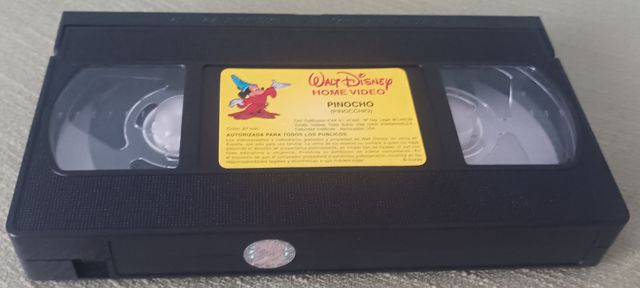 Pinocho. Disney. Cinta de vídeo VHS