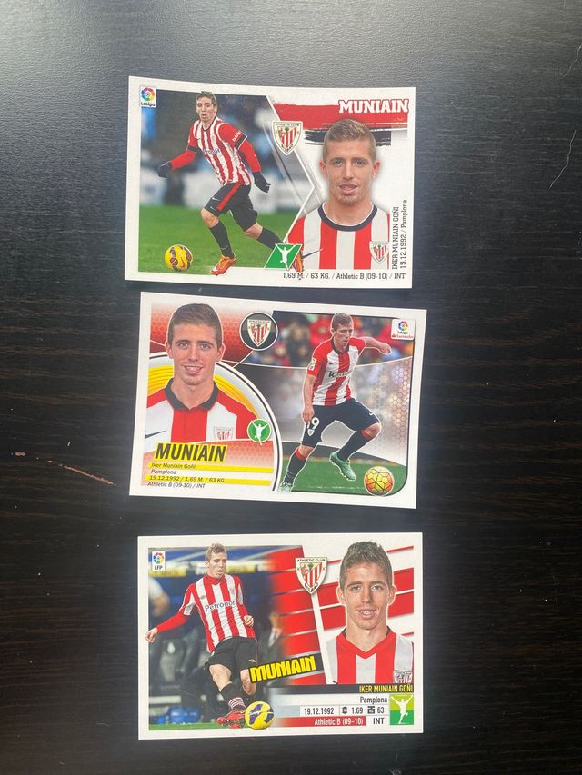 3 cromos de Muniain