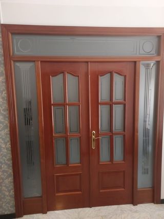 Puertas de salón de madera