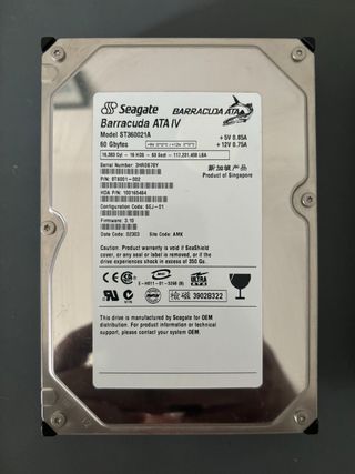 Disco duro Seagate ST360021A 60GB