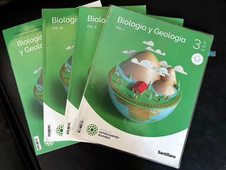 Libro de biologia de 3 de la ESO. Santillana . 