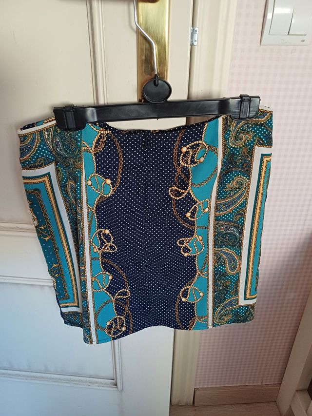 Falda pareo estampado pañuelo