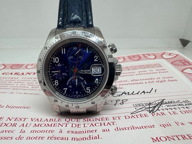 Tudor chronograph blue full set