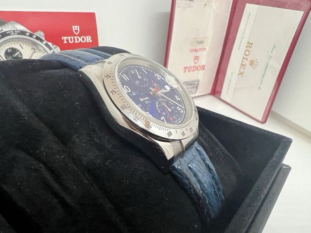 Tudor chronograph blue full set