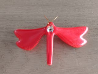 Libelinhas de cerâmica (vermelha)