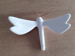 Libelinhas de cerâmica (branca)