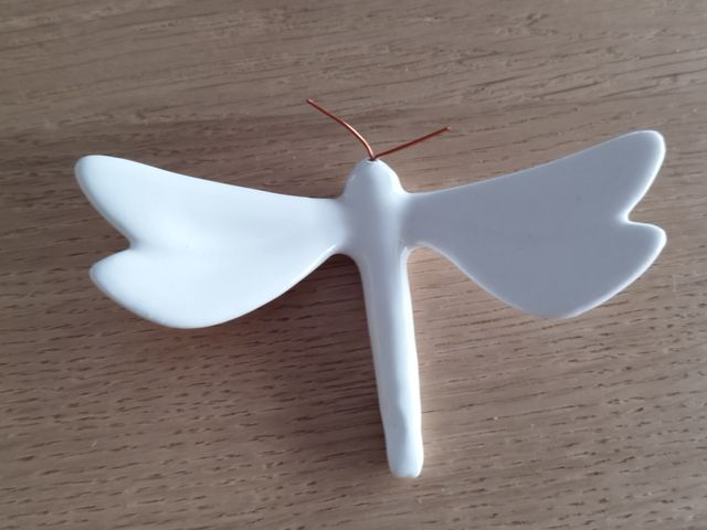 Libelinhas de cerâmica (branca)