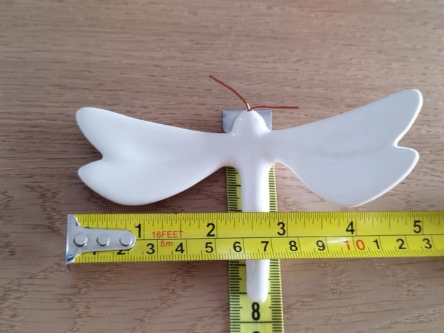 Libelinhas de cerâmica (branca)