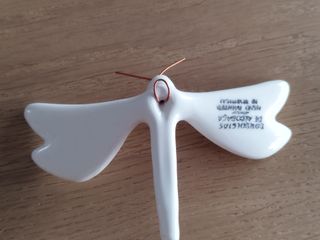 Libelinhas de cerâmica (branca)