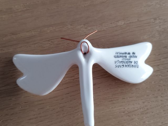 Libelinhas de cerâmica (branca)