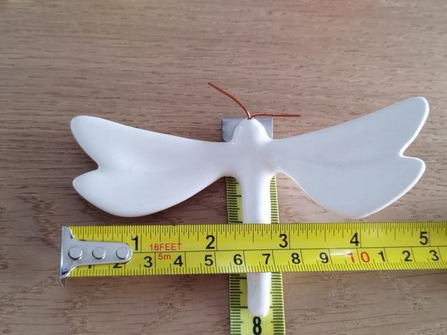 Libelinhas de cerâmica (branca)