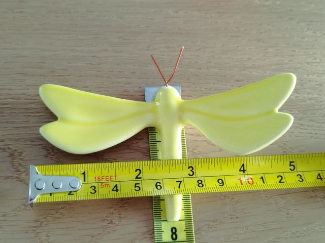 Libelinhas de cerâmica (amarela)