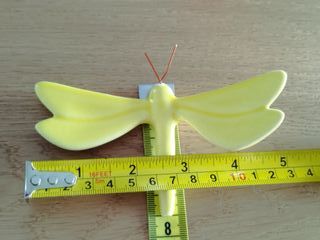 Libelinhas de cerâmica (amarela)