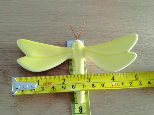 Libelinhas de cerâmica (amarela)