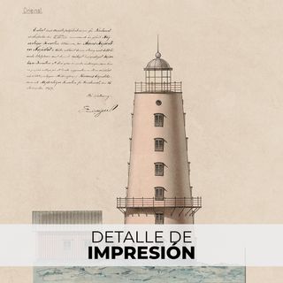 POSTER FARO ESTOCOLMO 1878 ESTILO VINTAGE