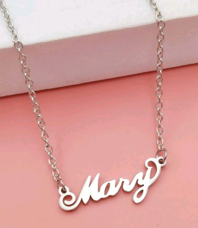 Collar nombre personalizado de acero