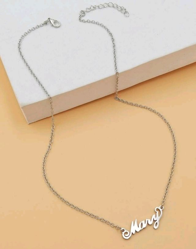 Collar nombre personalizado de acero
