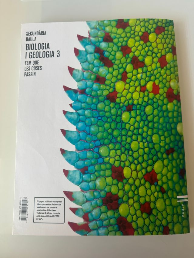 Llibre Biologia i Geologia 3r ESO