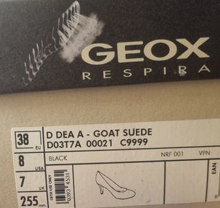 Decolletè Geox scamosciato black