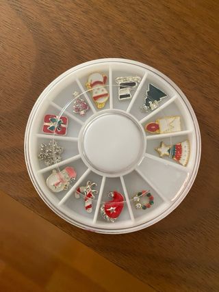 Adornos uñas navidad