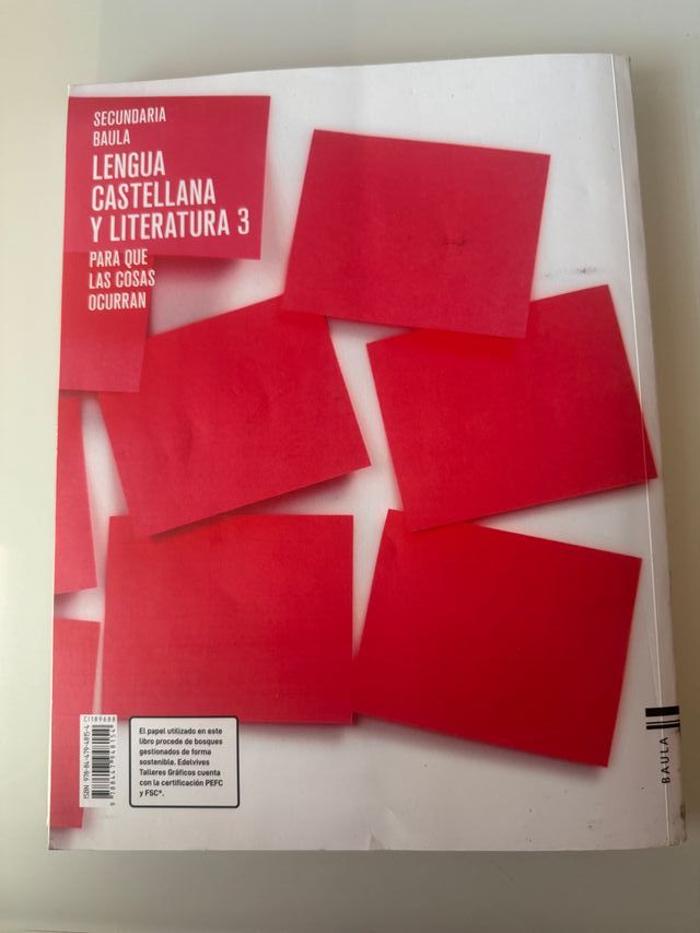 Llibre Llengua Castellana i Literatura 3r ESO