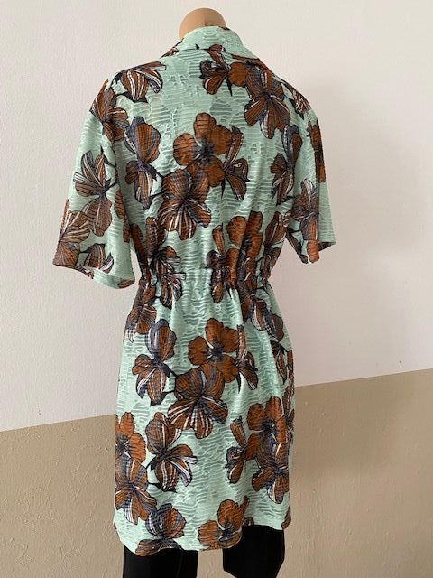 Chaqueta estampado tropical