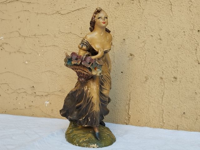 Antica figura femminile terracotta Carlo Mollica