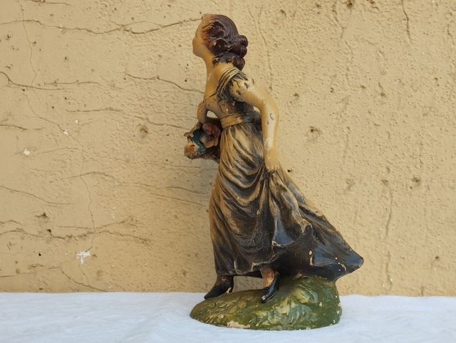 Antica figura femminile terracotta Carlo Mollica