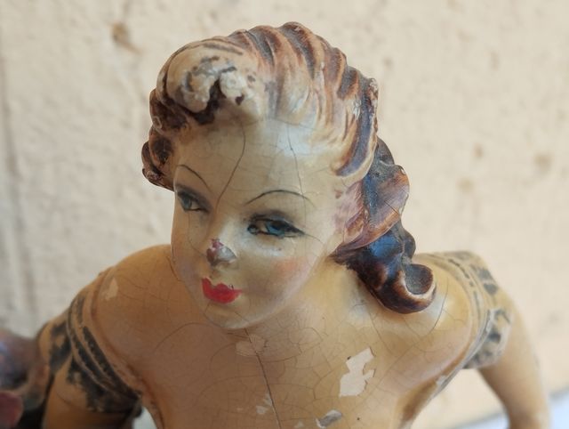 Antica figura femminile terracotta Carlo Mollica