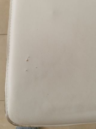 4 sillas polipiel blancas