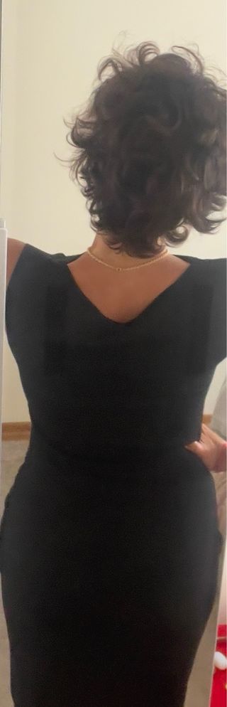 Vestido preto elegante da Zara