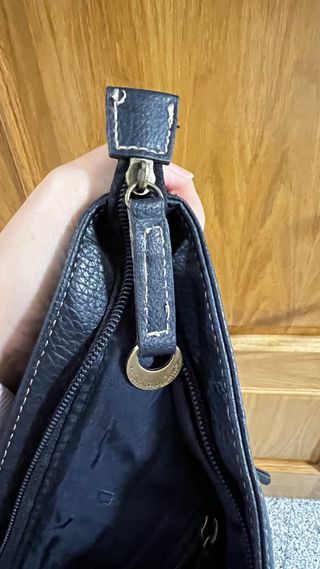 Mala azul Benetton (à tiracolo)