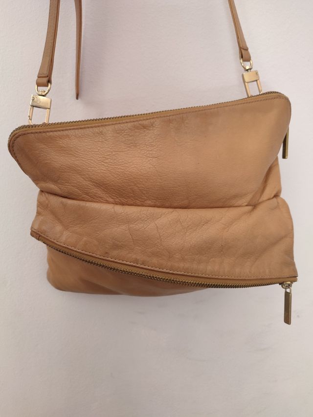 Bolso tipo bandolera LUPO marrón camel