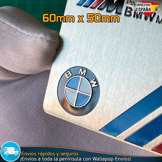 Emblema Logo Powered by BMW M Motorsport Metálico