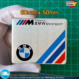 Emblema Logo Powered by BMW M Motorsport Metálico