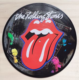 Vinile da parete omaggio ai Rolling Stones