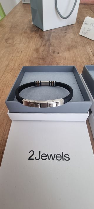 Braccialetti acciaio silicone e cristalli