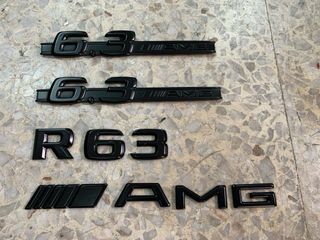 Logos emblemas Mercedes R63 AMG