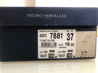 Zapatos tacón fiesta coral Pedro Miralles 