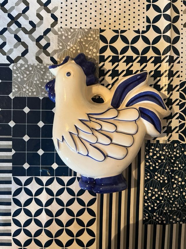 Coppia ceramiche gallo