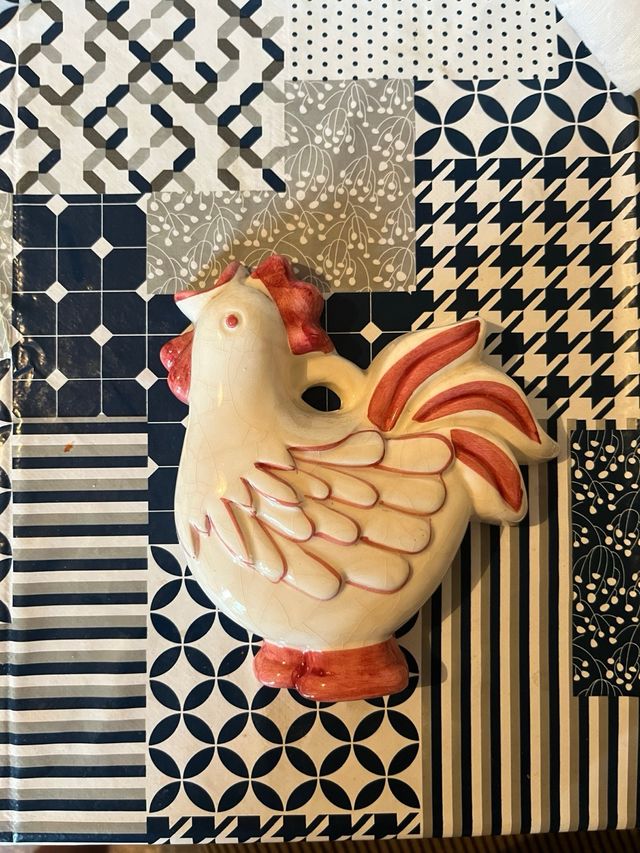 Coppia ceramiche gallo