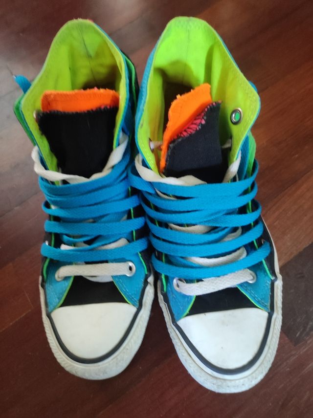 Zapatillas converse multicolor de tela