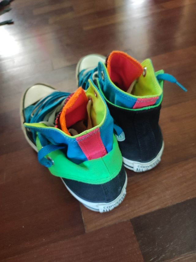 Zapatillas converse multicolor de tela