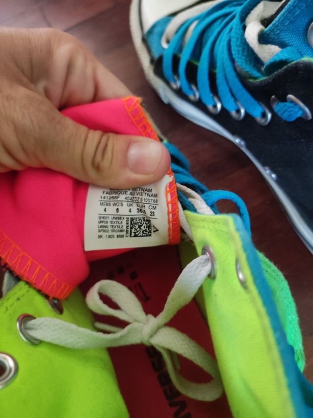 Zapatillas converse multicolor de tela